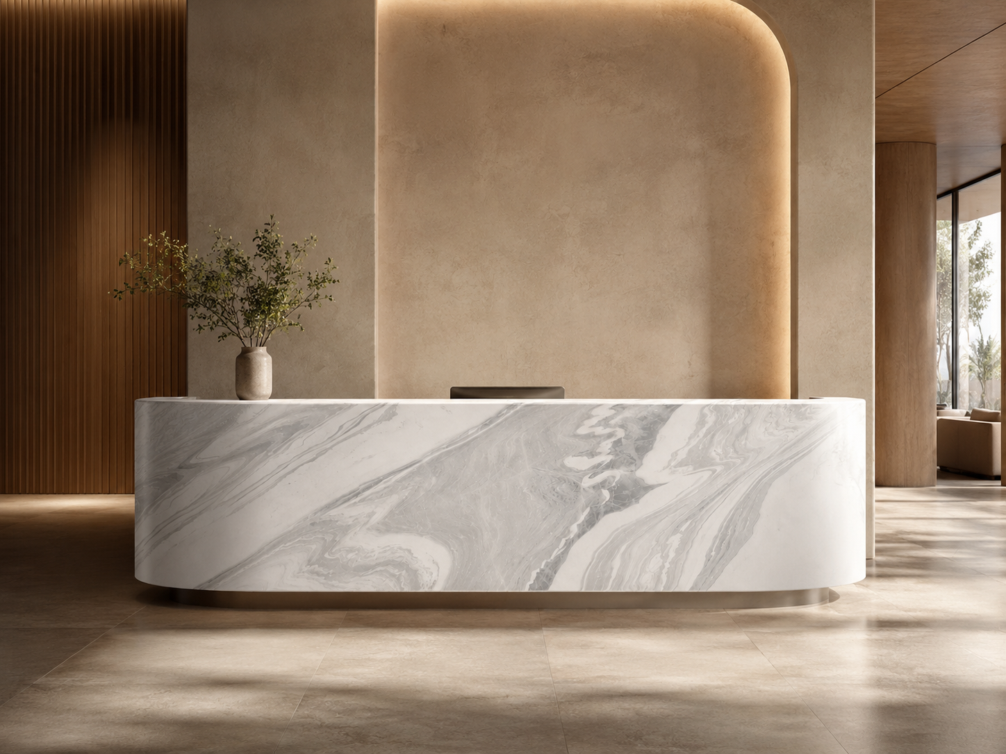 Bianco Alize marble close-up